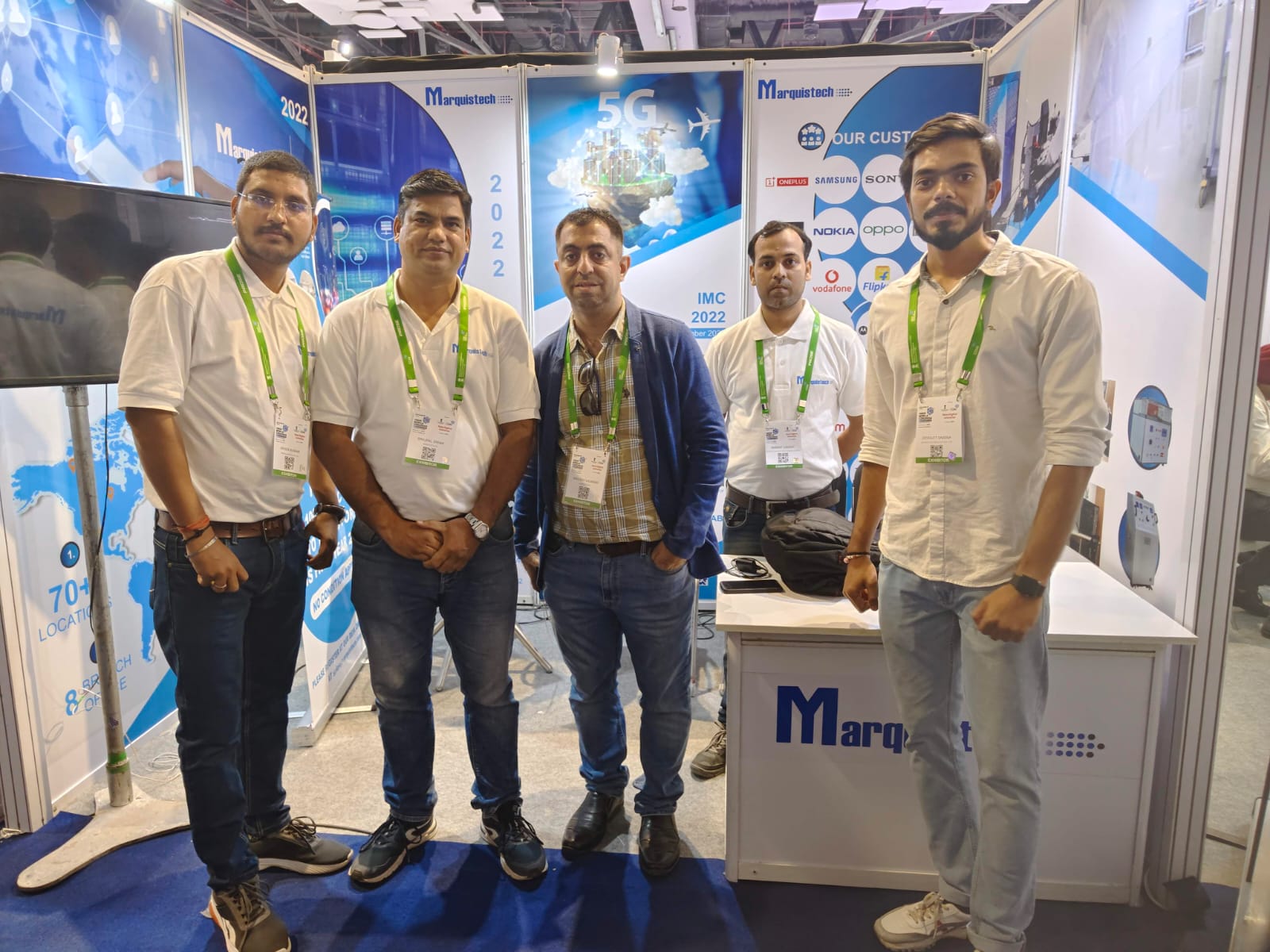 Our team at India Mobile Congress 2023